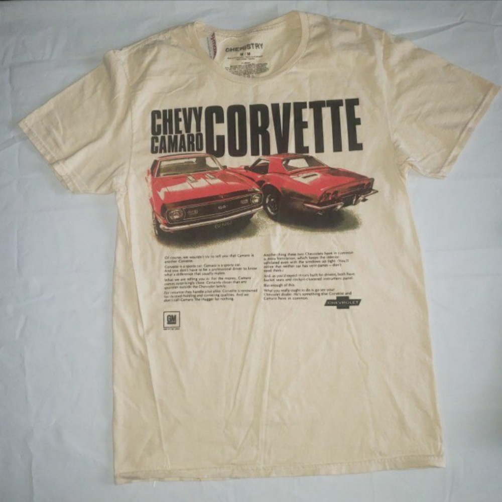 Chemistry Chevy/Camero/Corvette T-shirt - Unisex - Size Medium